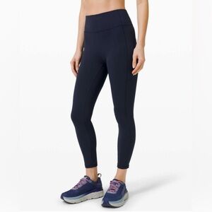 Lululemon 10 Invigorate High-Rise Tight 25" Tru Navy High-Waisted legging  VGUC